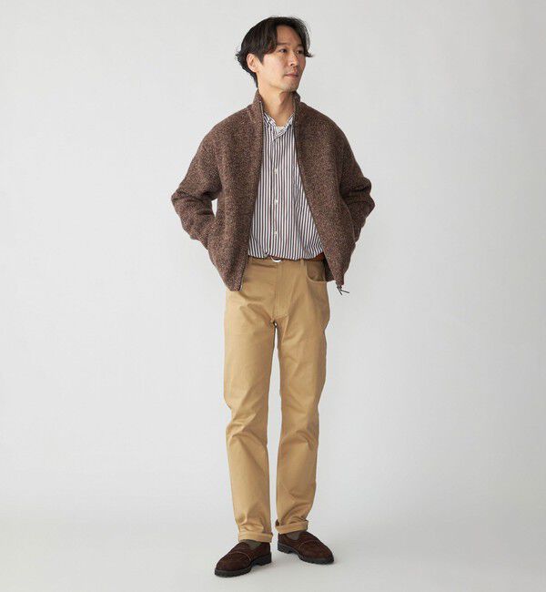 SHIPS「SHIPS: ウール ドライバーズ ジップ カーディガン」|カーディガン|