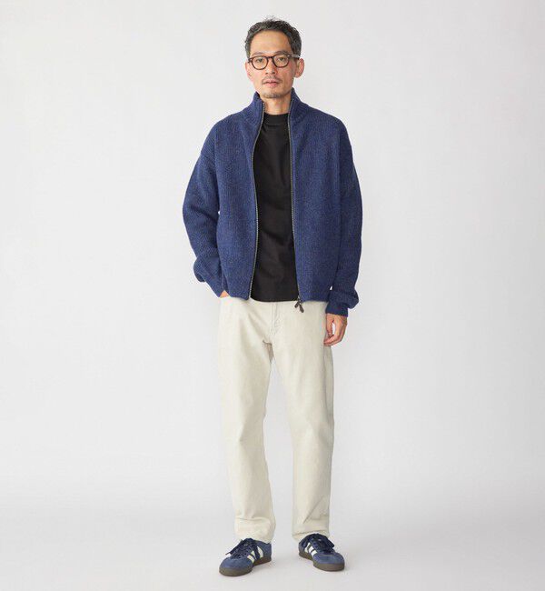 SHIPS「SHIPS: ウール ドライバーズ ジップ カーディガン」|カーディガン|