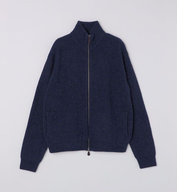 SHIPS「SHIPS: ウール ドライバーズ ジップ カーディガン」|カーディガン|