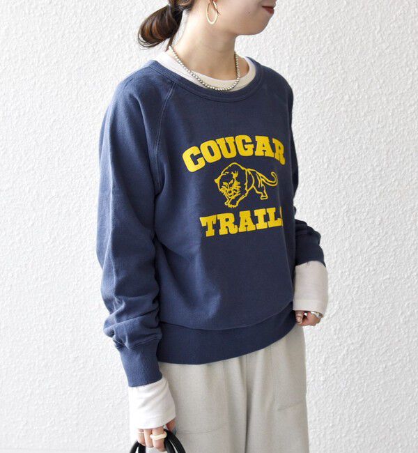 SHIPS any「Mixta:〈洗濯機可能〉ラグラン ロゴ クルーネック プルオーバー」|スウェット・ジャージ|