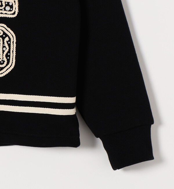 SHIPS any「SHIPS any:〈洗濯機可能〉裏起毛 パールモチーフ 刺繍 ワイド スウェット」|スウェット・ジャージ|