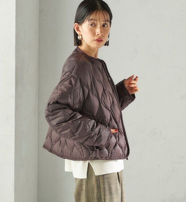 SHIPS for women「【SHIPS別注】Wai+ &times; TAION:〈手洗い可能〉ショート ダウン ジャケット」|ダウン|