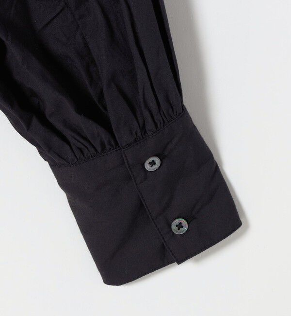 SHIPS any「bon_meur:〈洗濯機可能〉レース スカーフ付き バンドカラー ギャザー パフ シャツ」|シャツ・ブラウス|