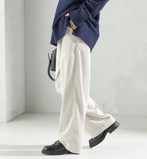 SHIPS for women「〈洗濯機可能〉TUMUGITO(R) コーデュロイ ドロスト パンツ 2」|その他|