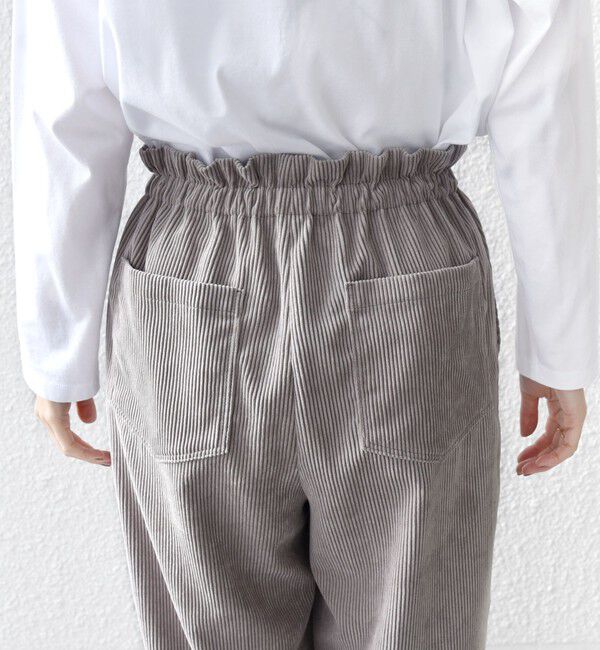 SHIPS for women「〈洗濯機可能〉TUMUGITO(R) コーデュロイ ドロスト パンツ 2」|その他|