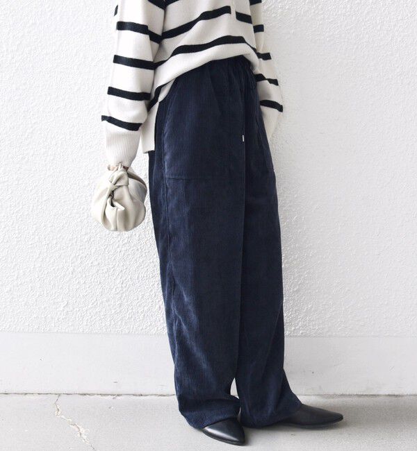 SHIPS for women「〈洗濯機可能〉TUMUGITO(R) コーデュロイ ドロスト パンツ 2」|その他|