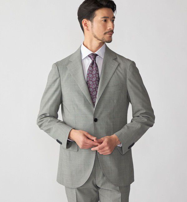 SHIPS「SHIPS:〈FUNCTION/洗濯機可能〉ウォッシャブル ハウンドトゥース ジャケット(セットアップ対応)」|テーラードジャケット|