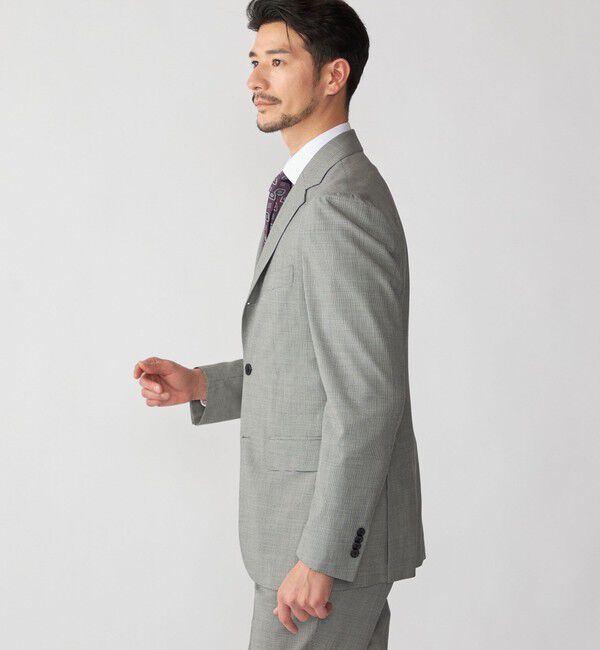 SHIPS「SHIPS:〈FUNCTION/洗濯機可能〉ウォッシャブル ハウンドトゥース ジャケット(セットアップ対応)」|テーラードジャケット|