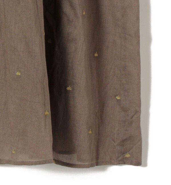 SHIPS for women「《一部追加予約》〈手洗い可能〉コットン オーガンジー 刺繍 ウエスト ドロスト ワンピース」|ワンピース|