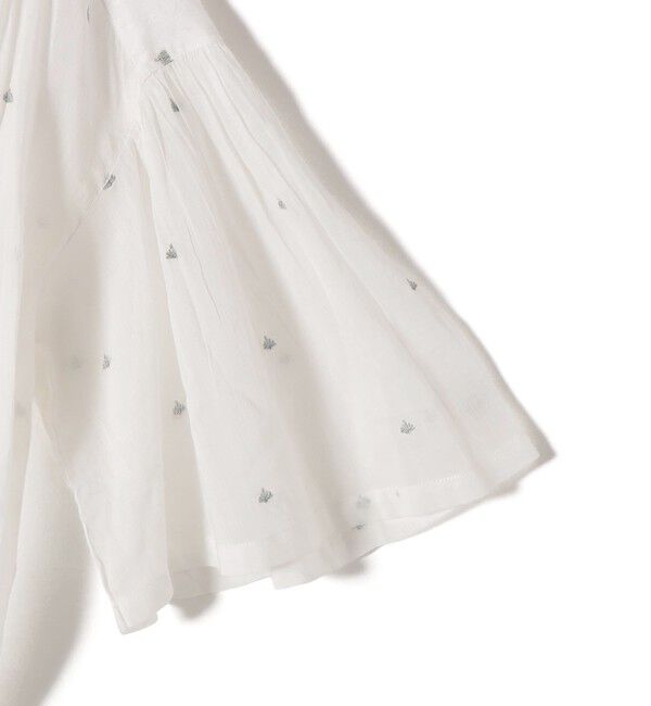 SHIPS for women「《予約》〈手洗い可能〉コットン オーガンジー リーフ 刺繍 羽織 ブラウス」|シャツ・ブラウス|