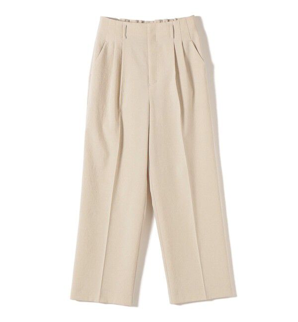 SHIPS for women「〈手洗い可能〉ドライ シャンタン フロント タック パンツ」|その他|