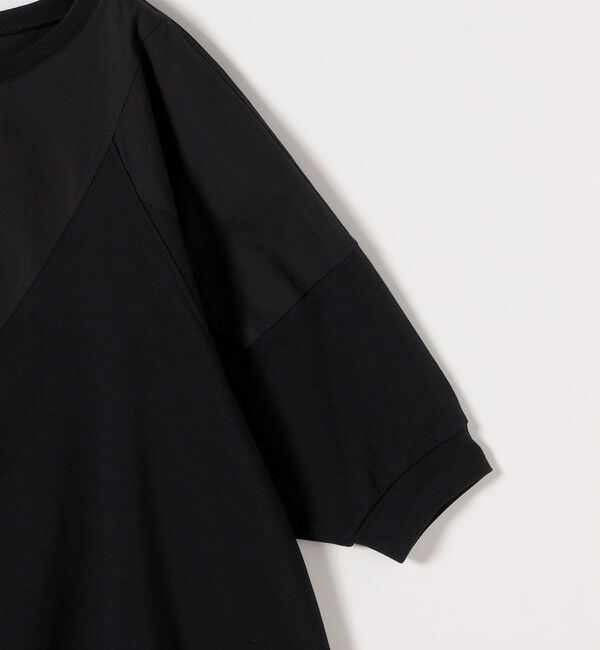 quaranciel「《予約》quaranciel:〈接触冷感/汗染み防止加工/洗濯機可能〉ドッキング Aライン カットソー」|Tシャツ・カットソー|