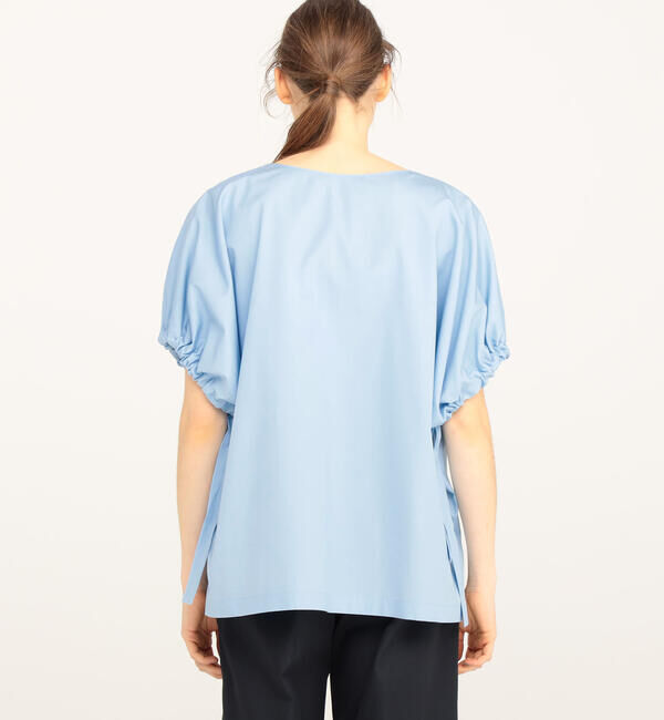 TOMORROWLAND collection「コットントロピカル リボンカフスVネックブラウス」|シャツ・ブラウス|