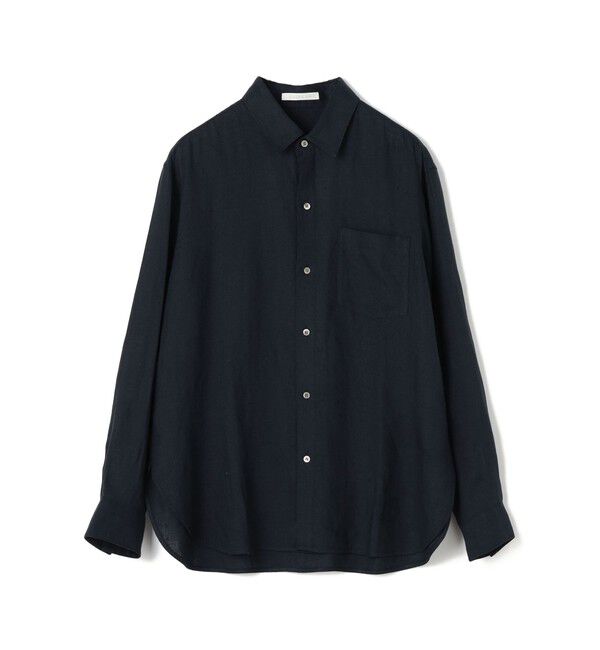 GALERIE VIE「リネンレギュラーカラーシャツ」|シャツ・ブラウス|69 ネイビー