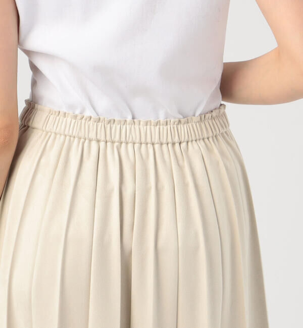 Ballsey「ライトスエード プリーツミディスカート」|スカート|