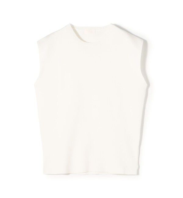 Ballsey「ハイゲージコットン ノースリーブプルオーバー」|ニット・セーター|11 ホワイト