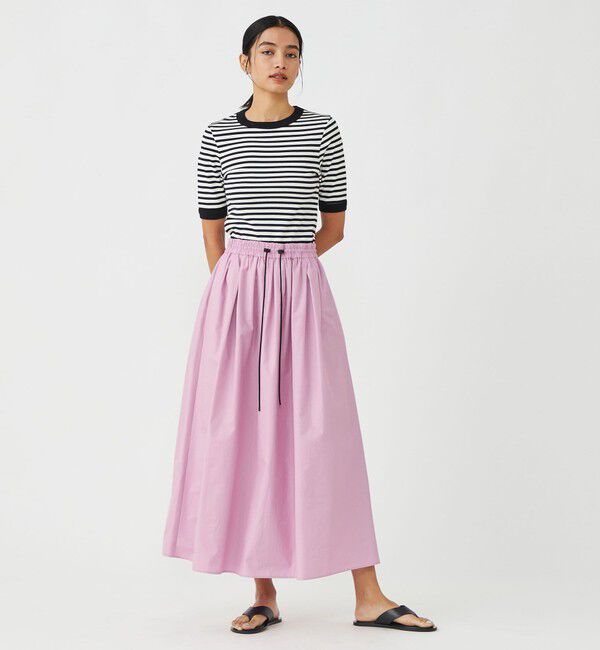 MACPHEE「シルキージャージー ハーフスリーブプルオーバー」|Tシャツ・カットソー|