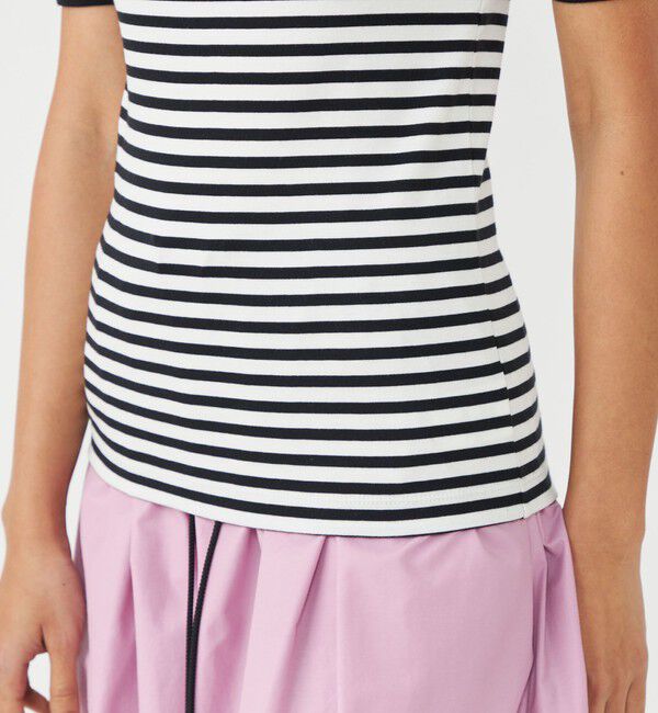 MACPHEE「シルキージャージー ハーフスリーブプルオーバー」|Tシャツ・カットソー|