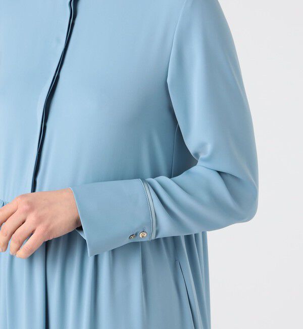 Ballsey「パウダリーサテン ティアードロングワンピース」|ワンピース|