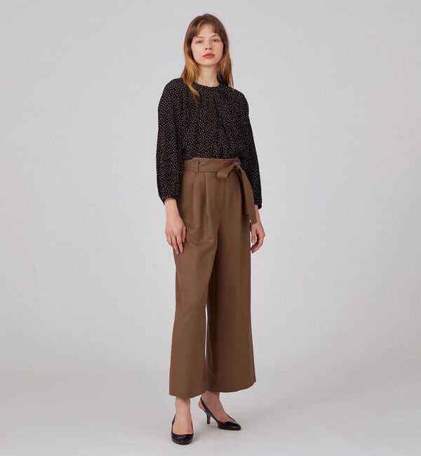 Ballsey「ライトカルゼ ベルテッドパンツ」|スラックス|