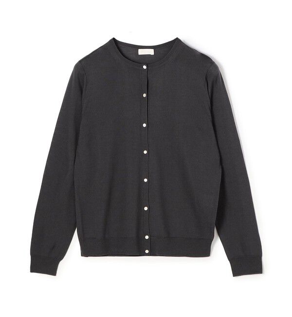 Ballsey「スーパーエクストラファインウール クルーネックカーディガン」|カーディガン|17 チャコールグレー