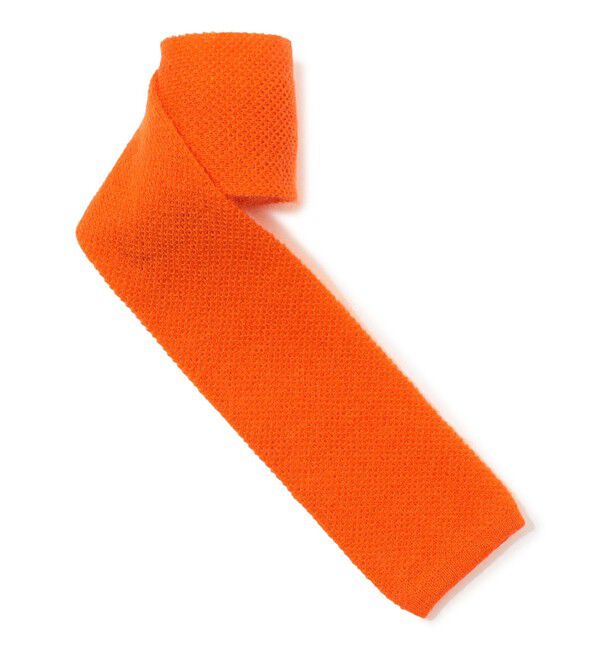 TOMORROWLAND GOODS「Fratelli Luigi ソリッド ニットタイ」|ネクタイ・蝶ネクタイ|27 オレンジ