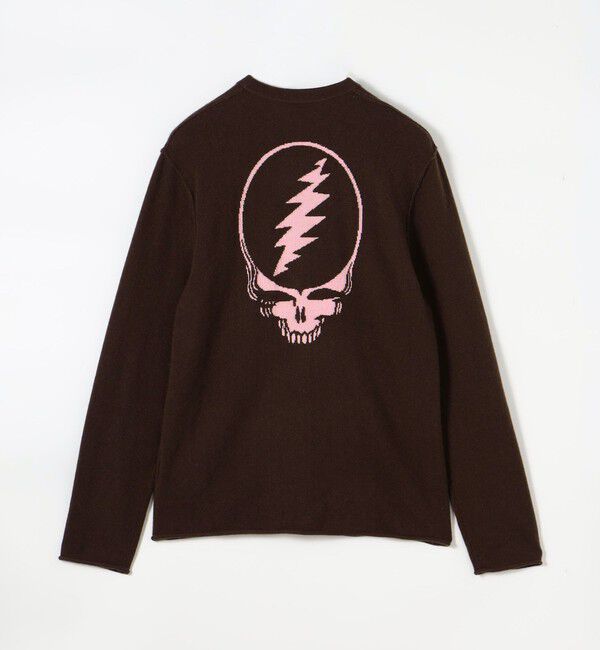 JAMES PERSE「GRATEFUL DEAD リサイクルドカシミヤ バックプリントプルオーバー MRBC3426GM」|ニット・セーター|48 ダークブラウン系