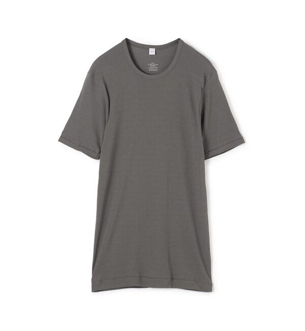 TOMORROWLAND HOME「コットンフライス クルーネックTシャツ（メンズ）」|Tシャツ・カットソー|17 チャコールグレー