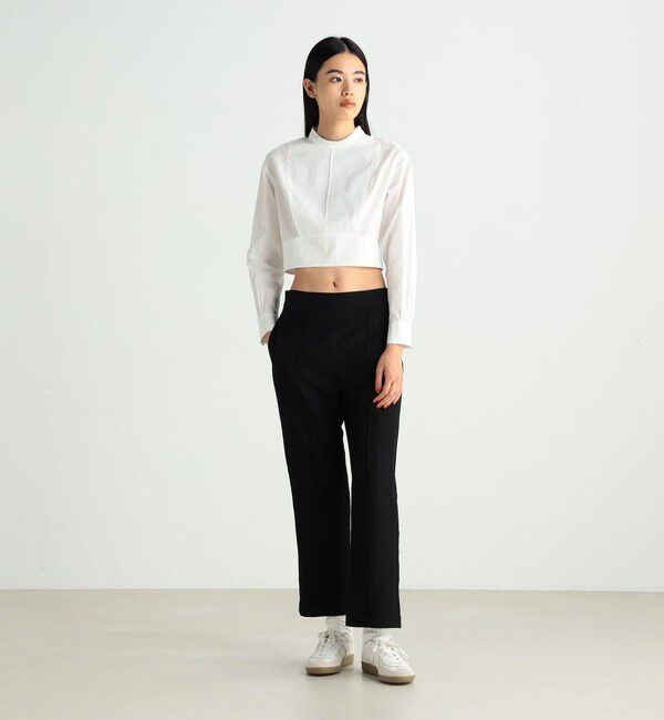 BACCA「ウールリネンギャバジン テーパードパンツ」|その他|