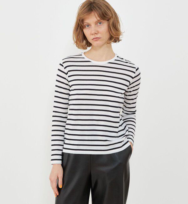 GALERIE VIE「パウダーコットン クルーネックプルオーバー」|Tシャツ・カットソー|