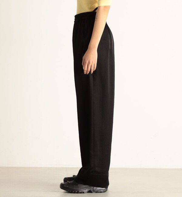 Edition「サテンヨウリュウ ギャザーワイドパンツ」|スラックス|
