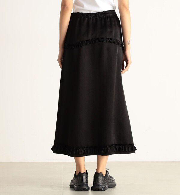 Edition「サテンヨウリュウ ギャザーフリルスカート」|スカート|