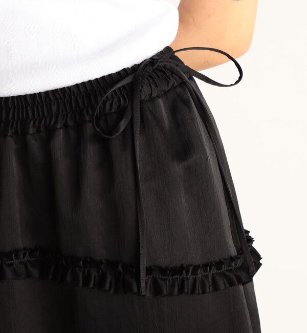 Edition「サテンヨウリュウ ギャザーフリルスカート」|スカート|