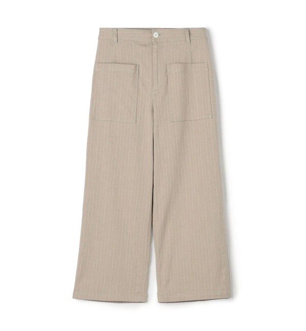 GALERIE VIE「コットンリネンストレッチ クロップドパンツ」|その他|42 ライトベージュ系