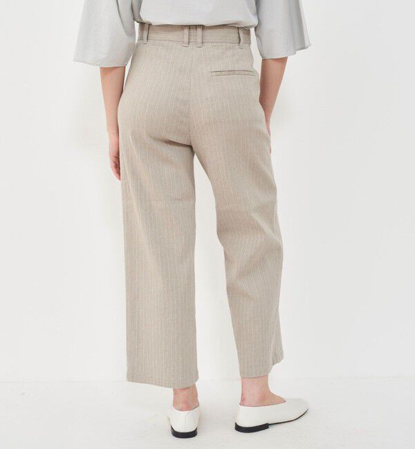 GALERIE VIE「コットンリネンストレッチ クロップドパンツ」|その他|