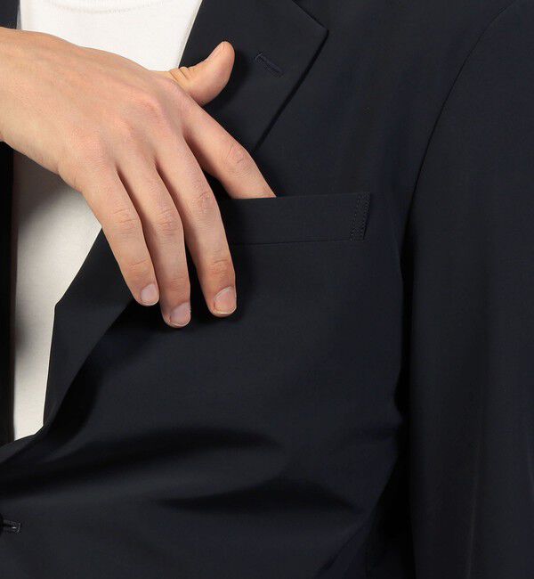 TOMORROWLAND MENS「ナイロンポリウレタン シングルブレステッド2Bジャケット」|テーラードジャケット|