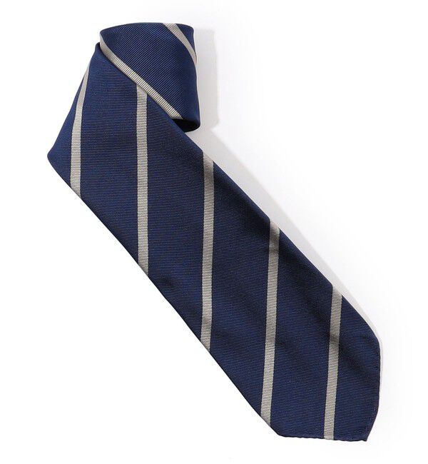 TOMORROWLAND GOODS「LE LYS シルク レジメンタルネクタイ」|ネクタイ・蝶ネクタイ|18 ブラック系