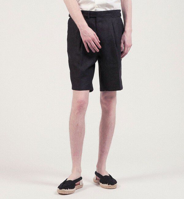 TOMORROWLAND MENS「ベルジャンリネン 2プリーツショーツ」|その他|