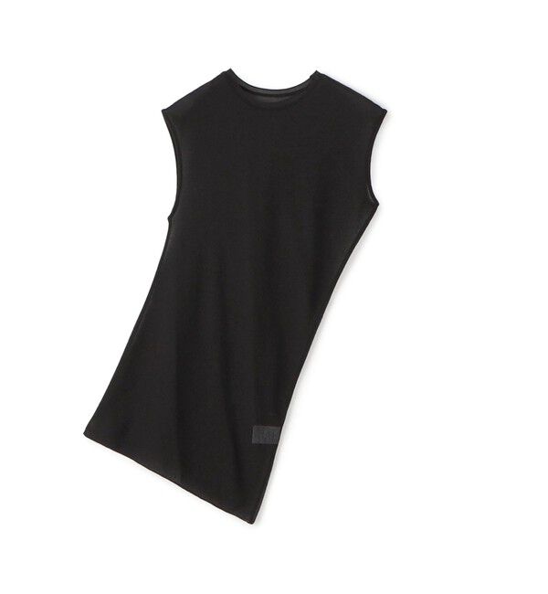 Edition「ツイストシアー ノースリーブトップス」|Tシャツ・カットソー|19 ブラック