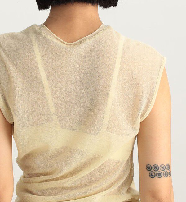 Edition「ツイストシアー ノースリーブトップス」|Tシャツ・カットソー|