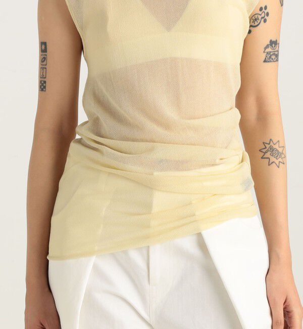 Edition「ツイストシアー ノースリーブトップス」|Tシャツ・カットソー|