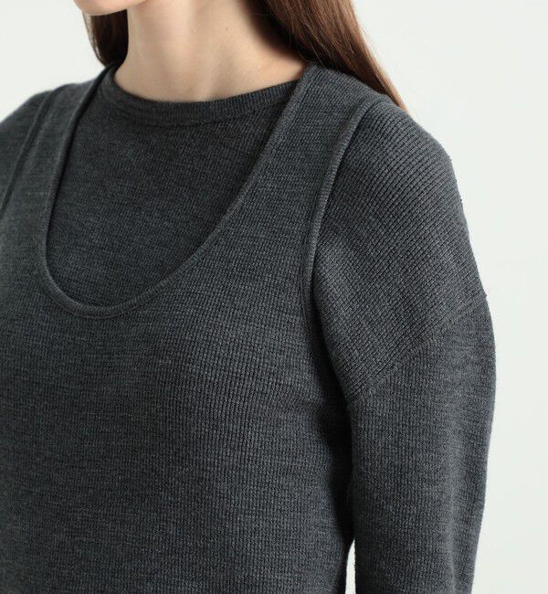 BACCA「ウールワッフル ジャージータンクトップ」|Tシャツ・カットソー|