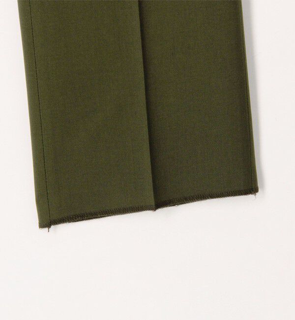 TOMORROWLAND MENS「ペーパーウール イン2プリーツストレートスラックス」|スラックス|