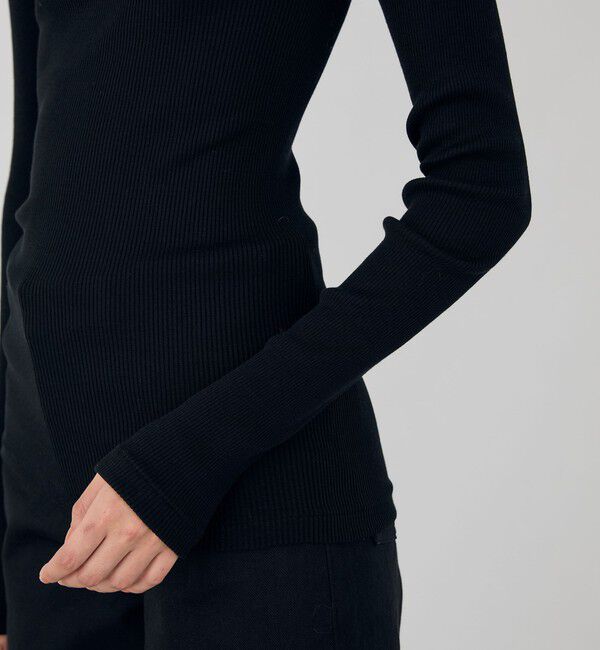 DES PRES「シルクコットンリブ ラウンドネックプルオーバー」|Tシャツ・カットソー|