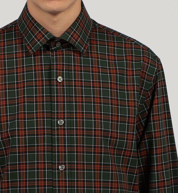 TOMORROWLAND MENS「コットンウールボイル セミワイドカラーシャツ」|シャツ・ブラウス|