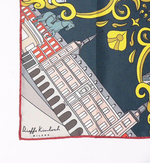 TOMORROWLAND GOODS「Kinloch シルクプリント スカーフ」|バンダナ・スカーフ|