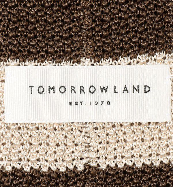 TOMORROWLAND GOODS「TOMORROWLAND シルク ボーダーニットタイ」|ネクタイ・蝶ネクタイ|