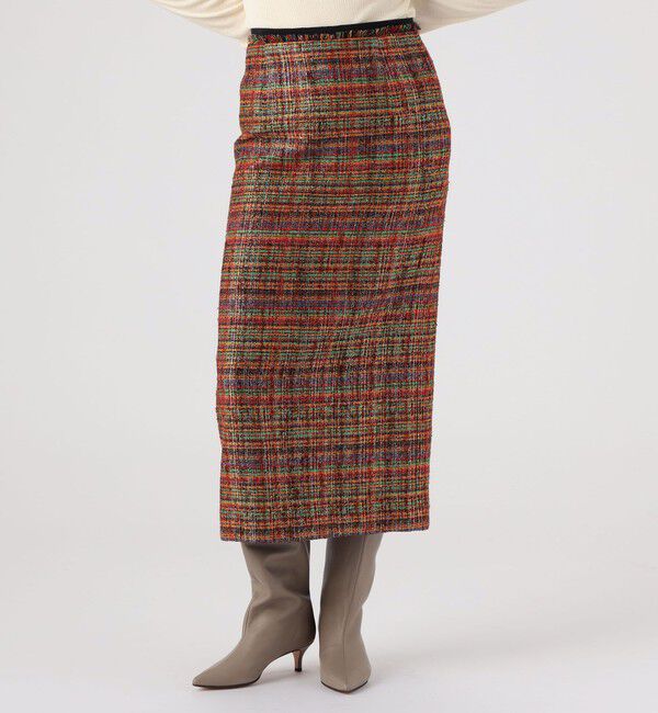 MACPHEE「マルチスパーク Iラインスカート」|タイト|