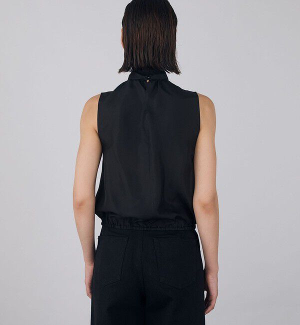 DES PRES「シルクハブタエ ホイップネックブラウス」|シャツ・ブラウス|