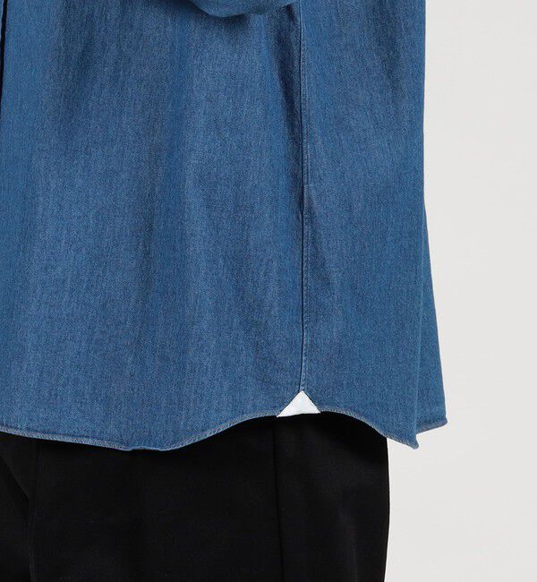 TOMORROWLAND MENS「TOMORROWLAND PILGRIM コットンデニム ボタンダウンシャツ」|シャツ・ブラウス|